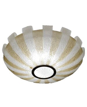 Original Large Ceiling Flush Mount by Barovier & Toso, Murano, 1980s