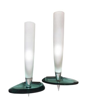 Pair of sconces in the Style of Fontana Arte, Italy, 1970