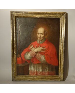 Ritratto di Cardinale olio su tela XVIII secolo