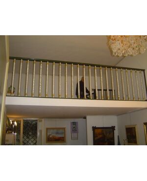 beautiful railing with torchion Murano 40s cm.365x95