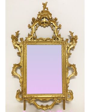 Antique gilt mirror, 19th century     