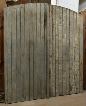 ptn256 - wooden door, 19th century, measuring cm l 220 xh 258     