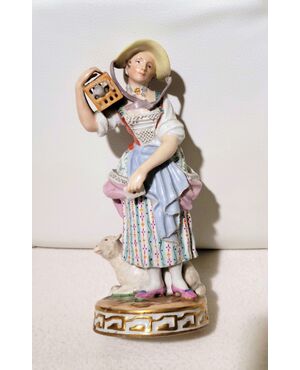 Pastorella - statuetta austriaca in ceramica 