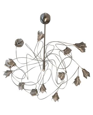 Dutch design chandelier in stainless steel - O / 6119 -     
