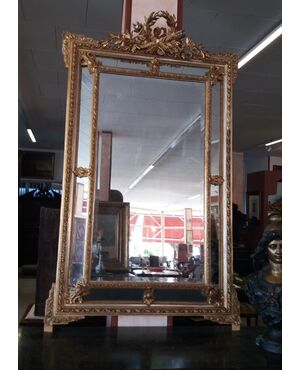 700 mirror with gold leaf frame     