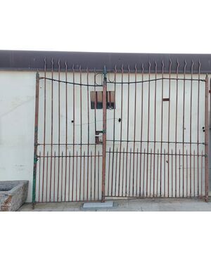 Solid iron gate     