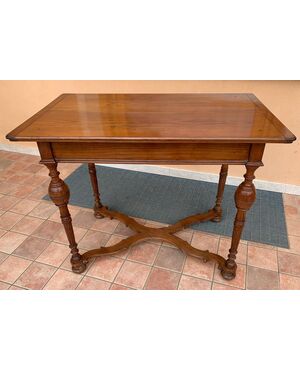 tav225 - cherry wood table, &#39;7 /&#39; 800 period, size cm l 103 xh 81 x d. 61     
