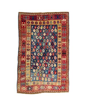 Antique KAZAK carpet from a private collection - (862).     