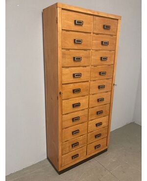 File archive Library 1940s art deco. 20 drawers. in restored beech. Modern antiques     