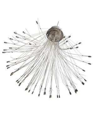 Modern chandelier in stainless steel wire - O / 7256.     