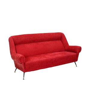 50s-60s 3-Seater Sofa     