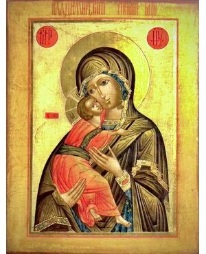&quot;... the most beautiful icons&quot; - Mother of God by Vladimir cod. C94     