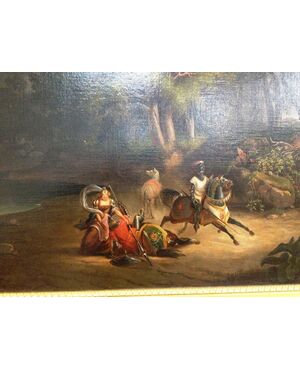 Dipinto ad olio su tela Francia fine XIX sec.