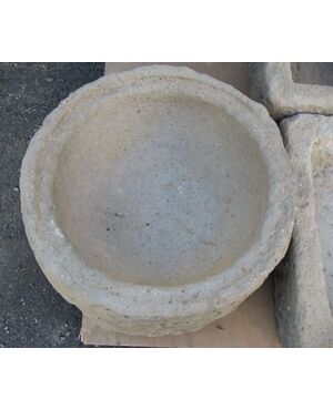 Antique stone basin, round model. Cod. 3021-20