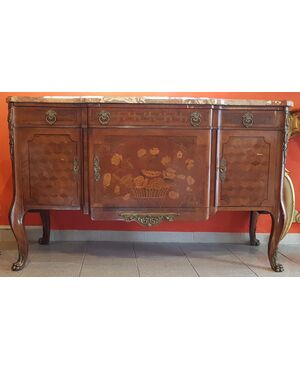 Sideboard with three doors and three drawers     