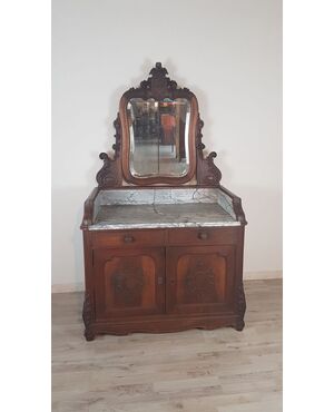 antique Louis Philippe dressing table with walnut marble mid 1800s XIX century euro 800.00 Negotiable