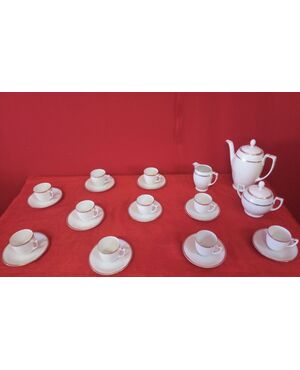 Coffee service with gold decorations 25 pieces