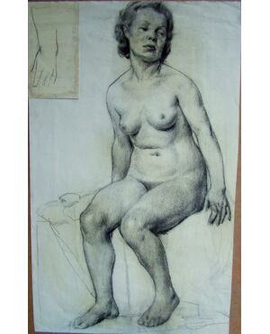 Naked woman sitting     