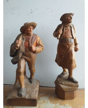Wooden sculptures of Val Gardena     