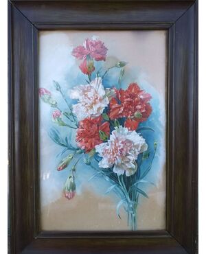Very fine composition of carnations     