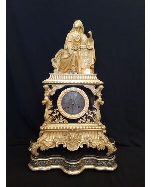 Orologio in bronzo dorato Carlo X
