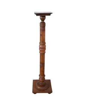 Antique column in walnut from the Charles X era. PRICE NEGOTIABLE