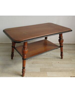 Tavolino basso da salotto umbertino - noce - fine 800 - tavolo - bella misura