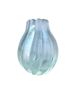 Heavy glass vase, iridescent and acid-corroded.Barovier     