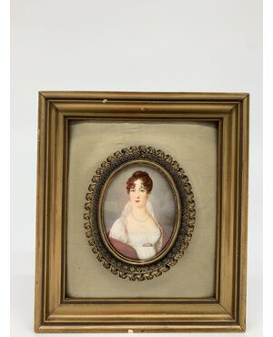 Beautiful XX Miniature With Portrait Of Giuseppina Beauharnais