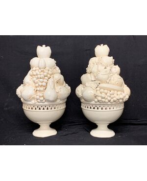Pair of ceramic triumphs     