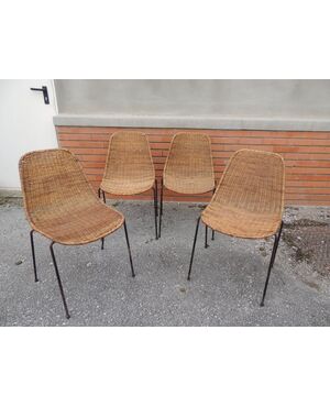 Wicker chairs by Gian Franco Legler 1951     