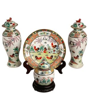 Set di 4 pezzi porcellana Cina - O/8303
