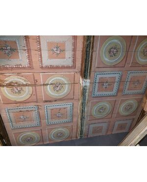  darb123 soffitto ad assi dipinti; epoca '700, mq tot 35 circa  