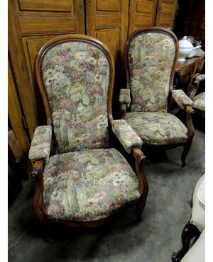 Louis Philippe armchairs from Piedmont