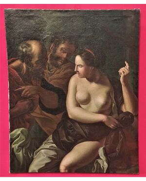Susanna e i vecchioni olio su tela