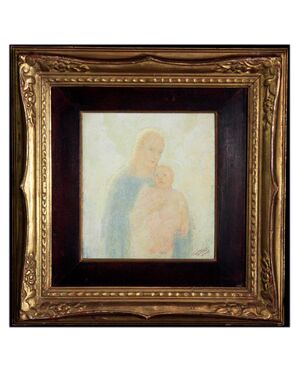 Vanni Rossi (Bergamo 1894 - 1973) - Madonna with Child     