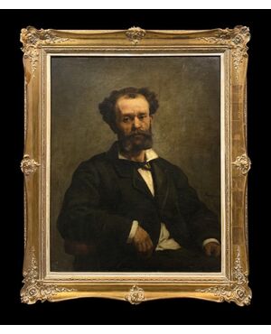 Edouard Moyse (1827-1908) - Portrait of a Belgian Jew     