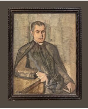 Spanish school (early 20th century) - Portrait of a priest     