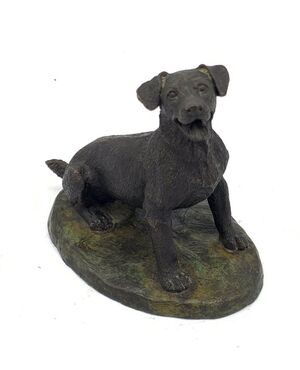 Nice Bronze Dog - France, Early 20th Century     
