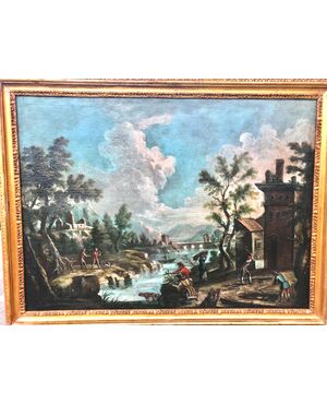 Landscape with Figures. Early 18th century     