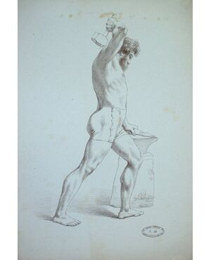 “Figura maschile con martello ed incudine”