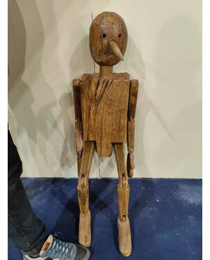 Pinocchio in legno - H 120 cm