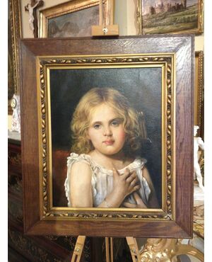 Oil painting on canvas Belgian school second half of the 19th century