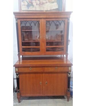 Double body sideboard in solid cherry retour d'egypte style prov. Austria