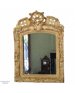 Antica Specchiera dorata Luigi XV - epoca 700