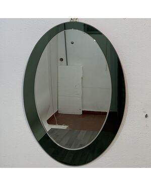 Specchio a goccia bicolore anni '70