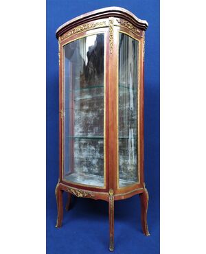 Napoleon III display cabinet in mahogany, marble and gilded bronzes - France 19th century     