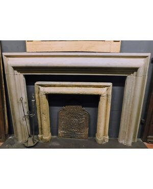 chp302 - Serena stone fireplace, cm l 237 xh 160     