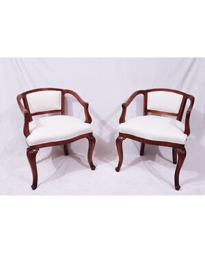 Pair of armchairs, Italy, 1900s     