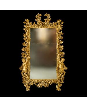 Ancient Roman mirror designed by Gian Lorenzo Bernini